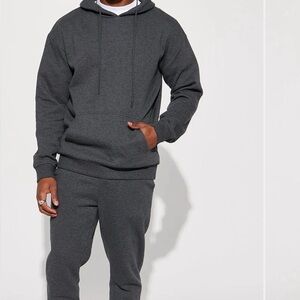 Fashion Nova Charcoal Hoodie and Joggers Set